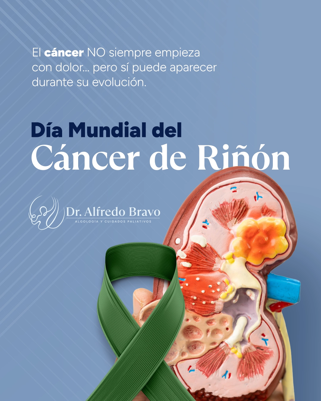 Dr. Alfredo Bravo - Contenido de redes sociales para médico algólogo y cuidados paliativos